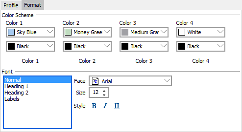 The options available under the Format Tab within the Library of Object Manager.